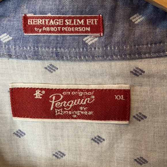 2/$20 Original Penguin soft men’s button up shirt - Picture 2 of 5